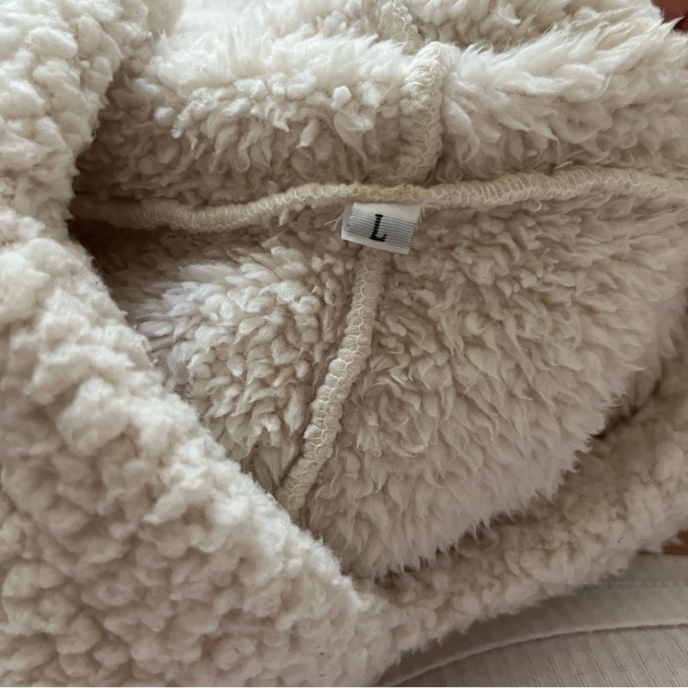 Forever 21 Drawstring Sherpa Oversized Hoodie - image 6